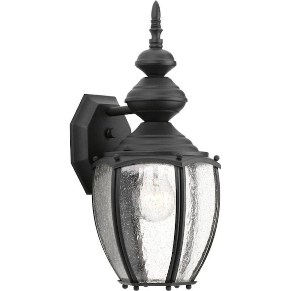 Outdoor Wall Lantern in Black - Unbranded